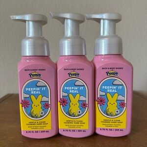 X3 Bath & Body Works Peeps Peepin' It Real  Foaming Hand Soap NEW